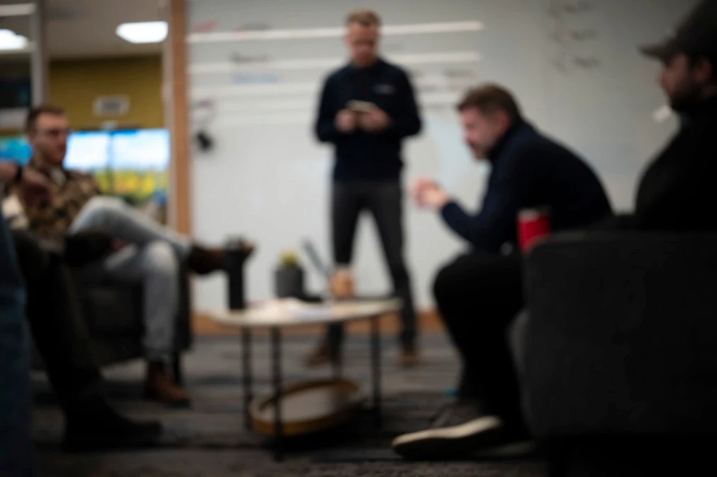 The Contio team working together in its Boise office
