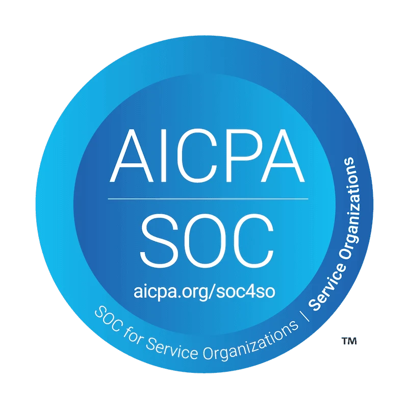 AICPA SOC service organization certification badge