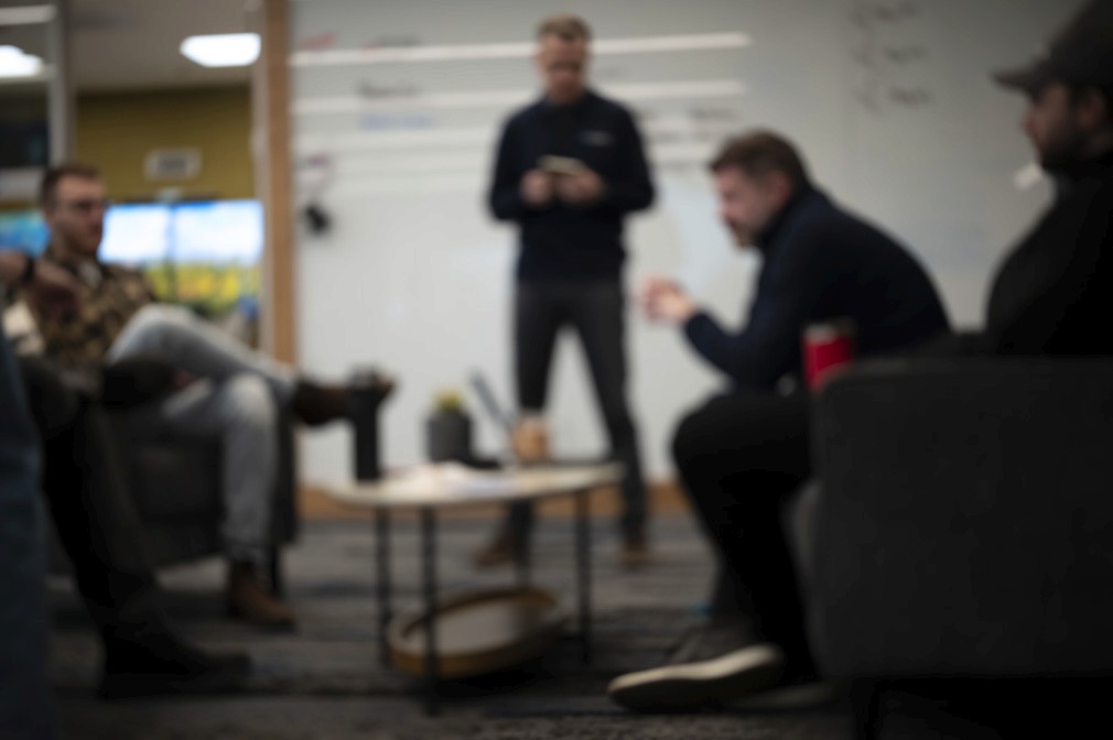 The Contio team working together in its Boise office